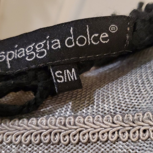 Spiaggia dolce S/M Black swimsuit Cover up - Picture 4 of 7